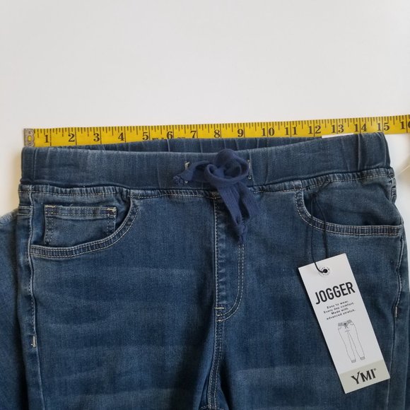 YMI Junior High-Rise Denim Ankle Jogger Size Medium - Picture 10 of 15